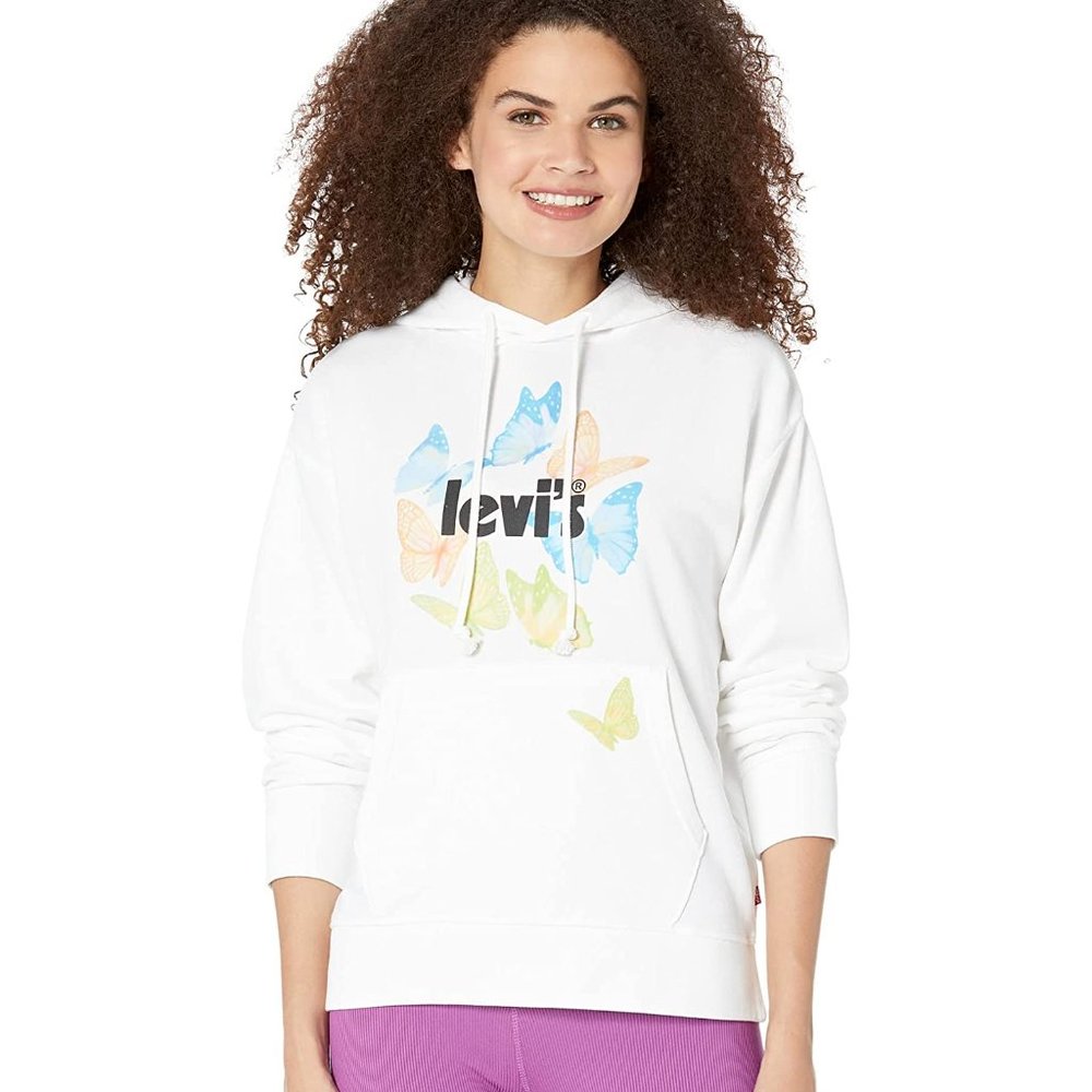 Women's Levi's Hoodie, Size Lg, White